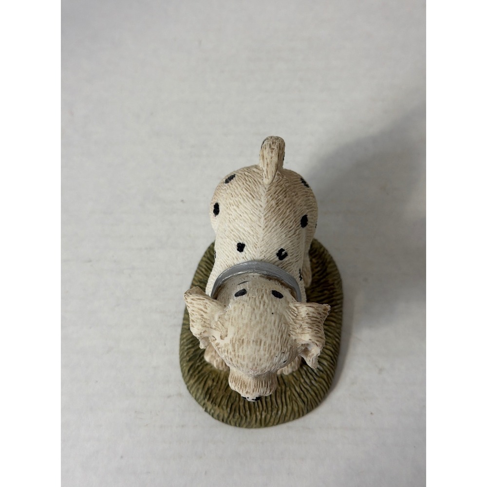 Vintage Dalmatian Puppy Dog Figurine Spotted Resin Small Animal Decor - Picture 5 of 9